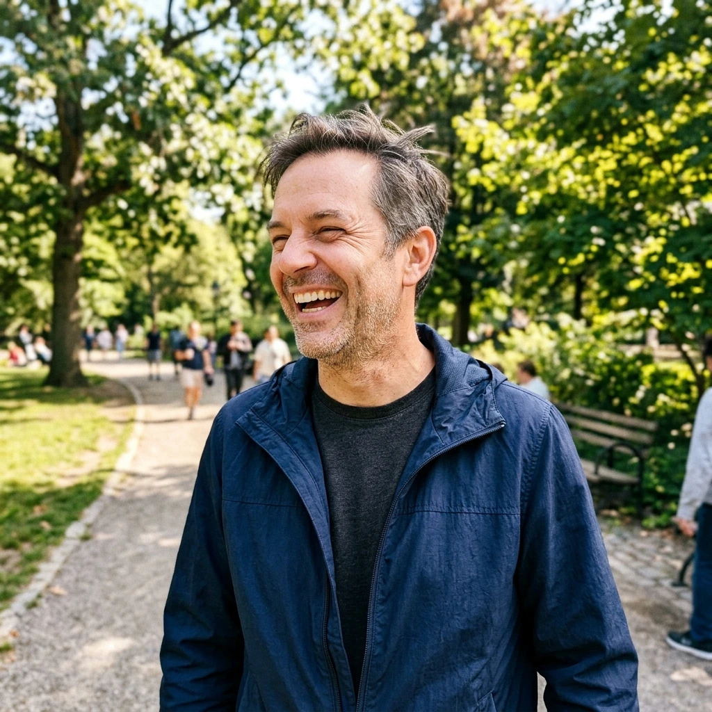 Man enjoying an active lifestyle